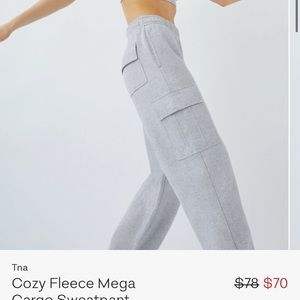 TNA Cozy Fleece Mega Cargo Sweatpant